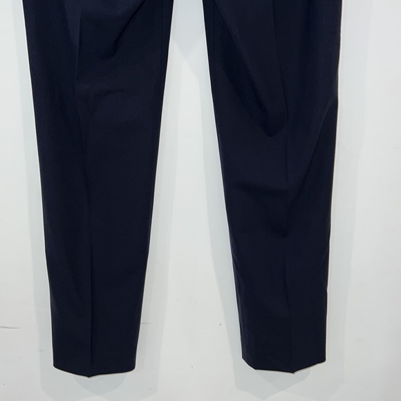 Theory Navy Wool Treeca Slim Fit Trousers size 10 - Picture 15 of 16